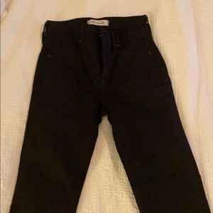 Madewell 9” rise skinny jeans ISKO stay black
